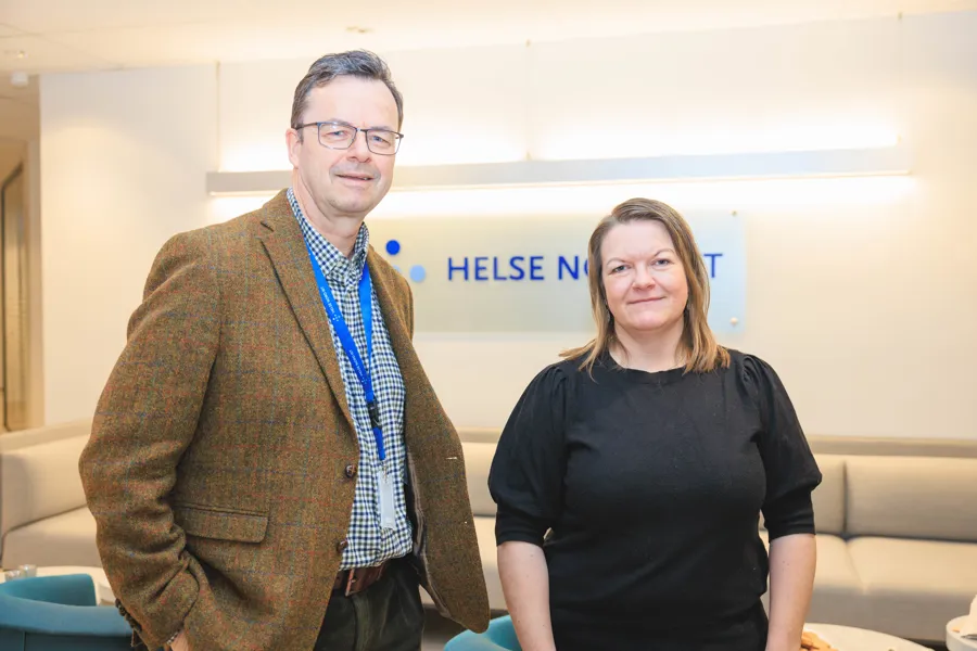 Prosjektleder Christopher Hars og IT-arkitekt Hanne Grete Hansen