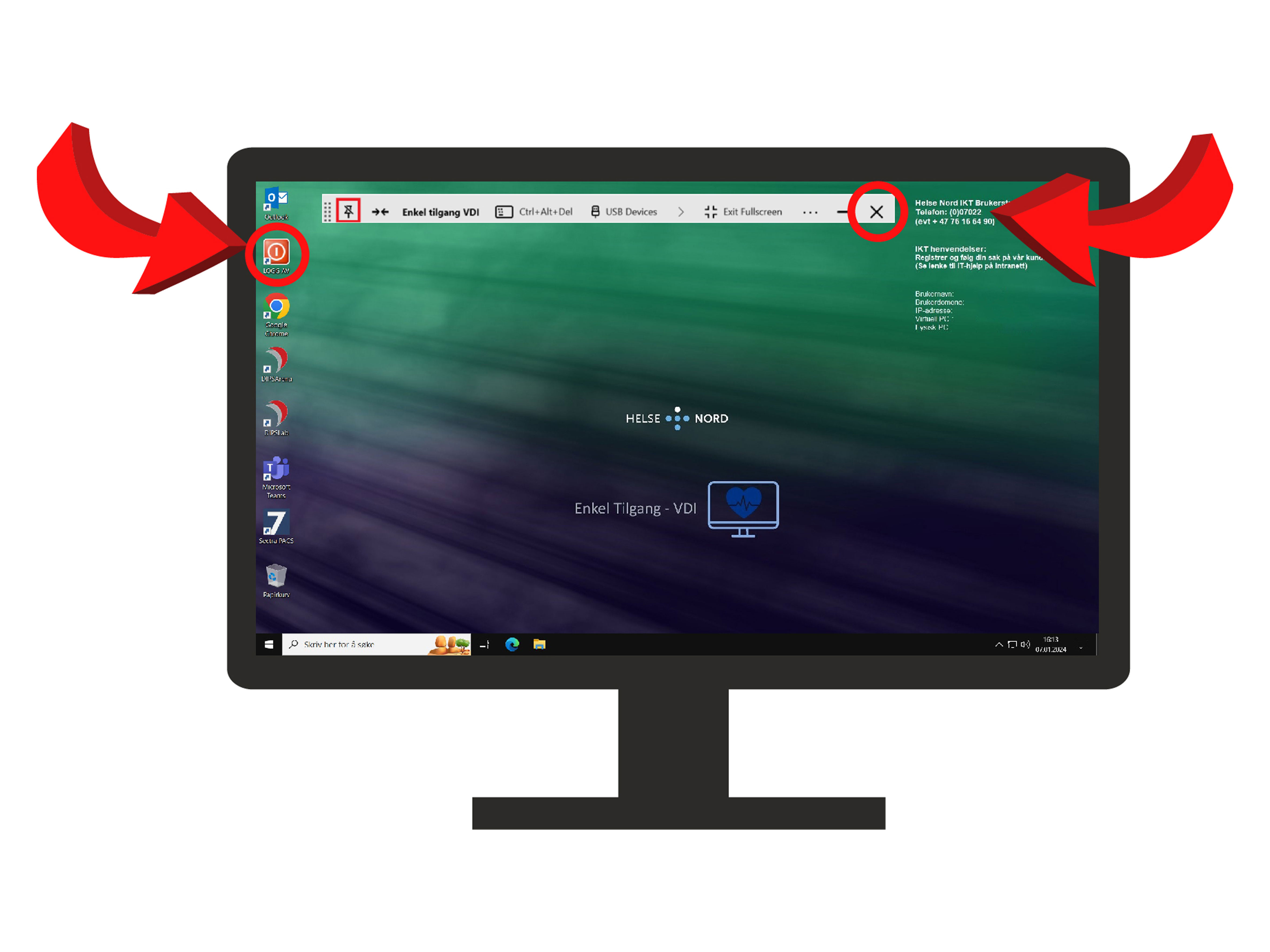 Et skjermbilde av en datamaskin