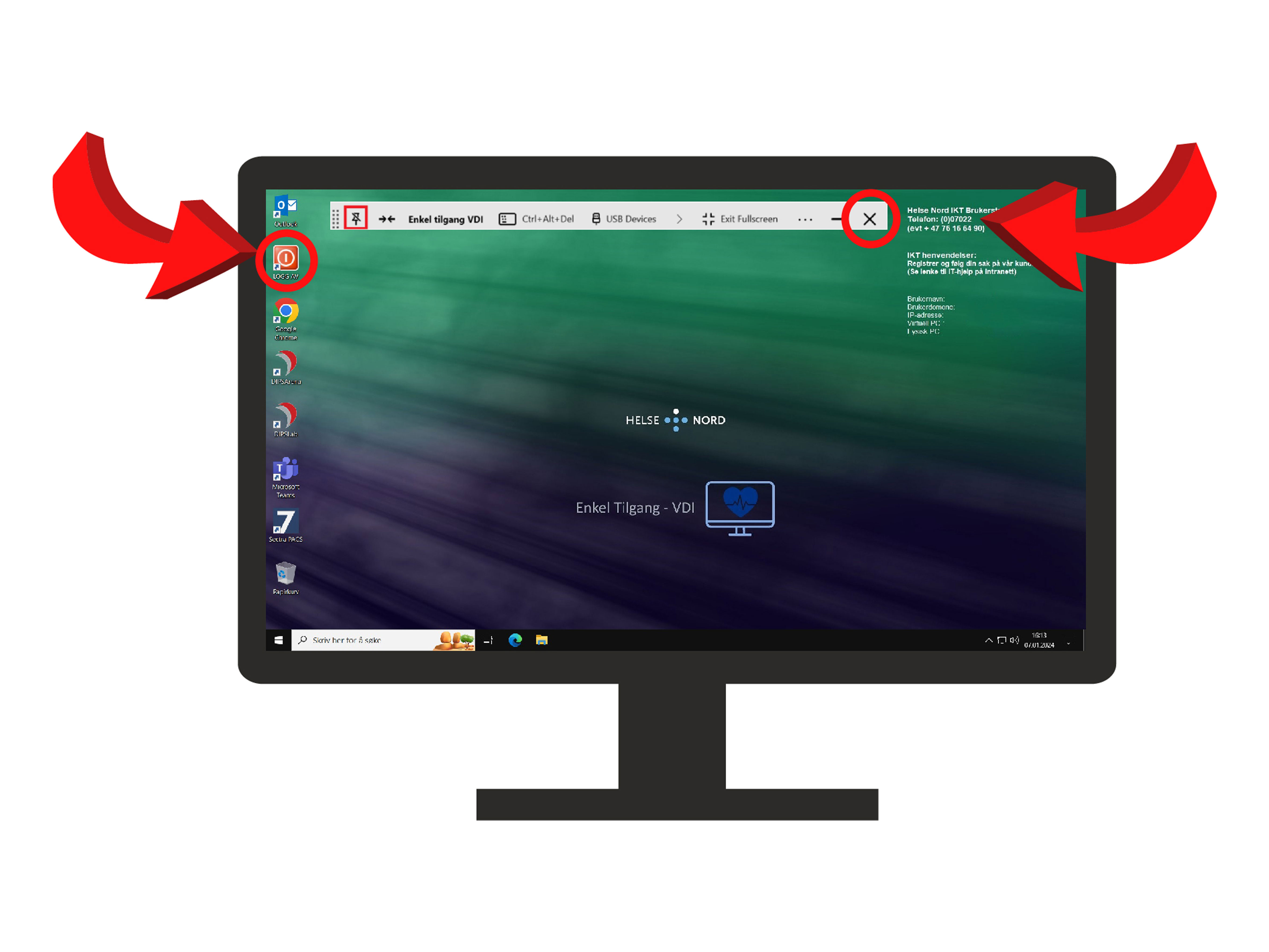 Et skjermbilde av en datamaskin