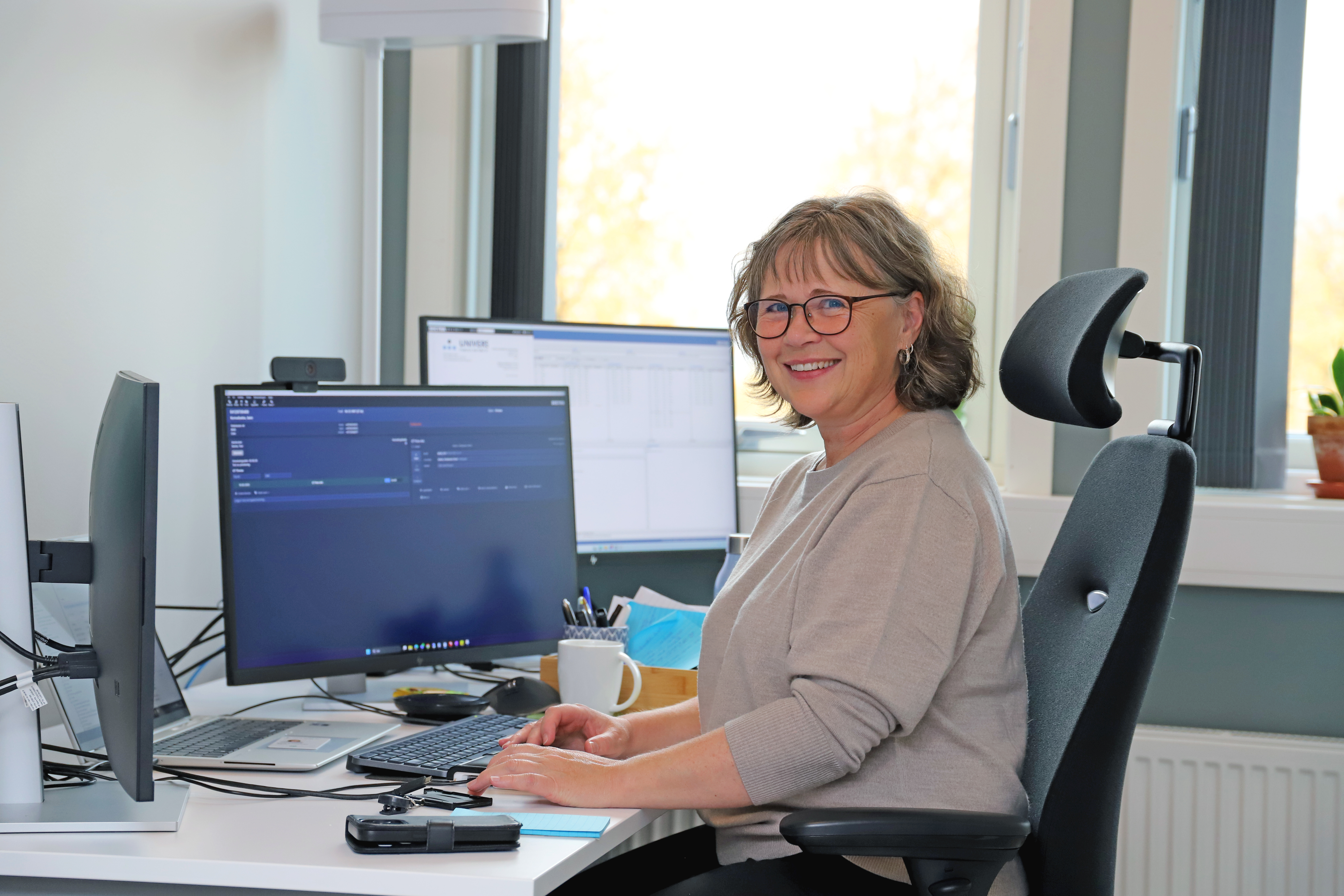 Radiograf Kirsti Kristiansen jobber ved Helse Nord IKTs kontor i Mo i Rana.